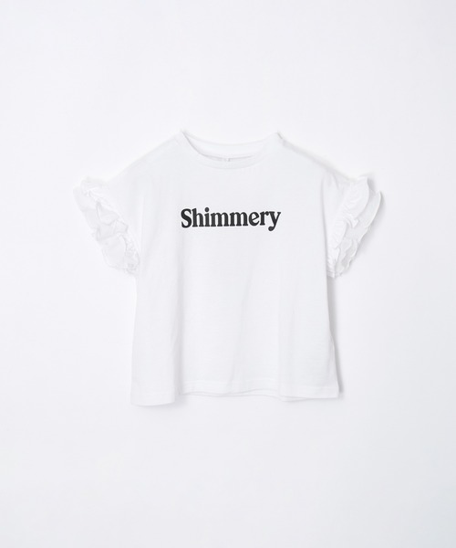 coca（coca）（コカ）の「キッズ　袖フリルレイヤードTシャツ（Tシャツ/カットソー・キッズ・ホワイト/ラベンダー・150/140/130/120）」の18枚目の写真