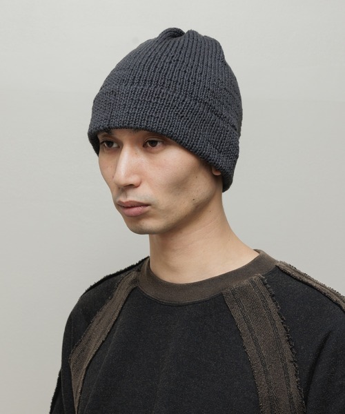 BAL(バル)の「HAND KNIT BEANIE(ニットキャップ/ビーニー・メンズ・ブラック/チャコール/ブラウン・FREE)」の4枚目の写真