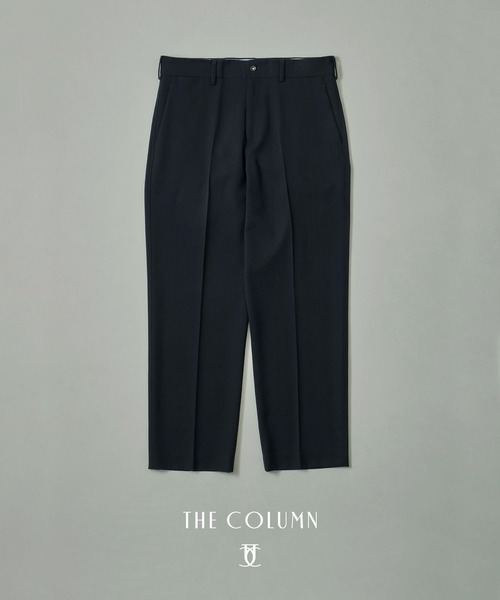 ESTNATION(エストネーション)の「COLUMN / ノンミュールウール ツイルスラックス<THE COLUMN>(スウェットパンツ・メンズ・ネイビー・LARGE/MEDIUM)」の1枚目の写真