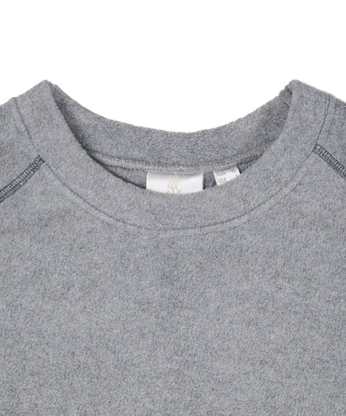 Gramicci(グラミチ)の「【SE1】【GRAMICCI/グラミチ】 G4FU-L015 FLEECE RAGLAN CREW(スウェット・メンズ・グレー/Black・L/XL)」の8枚目の写真