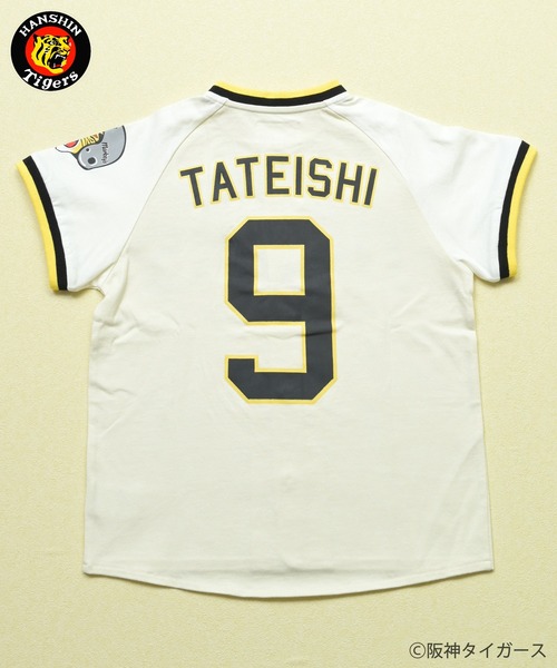 MARKEY'S（マーキーズ）の「【阪神タイガース】別注 半袖ベースボールシャツ（シャツ/ブラウス・キッズ・ホワイト系4/ホワイト系6/ホワイト系7/ホワイト系8/ホワイト系1/ホワイト系2/ホワイト系5/ホワイト系3・S/M/L）」の6枚目の写真