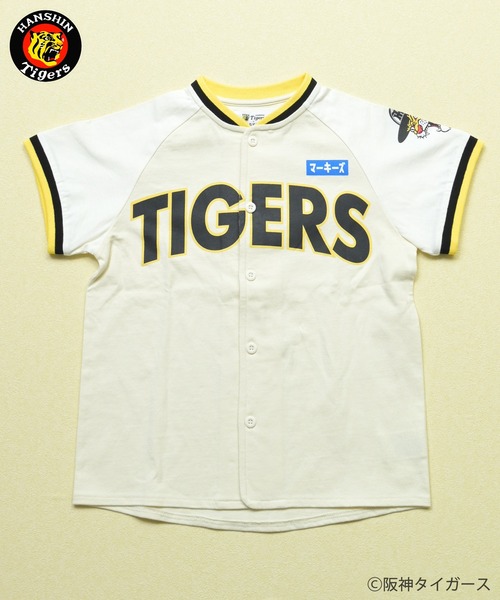 MARKEY'S（マーキーズ）の「【阪神タイガース】別注 半袖ベースボールシャツ（シャツ/ブラウス・キッズ・ホワイト系4/ホワイト系6/ホワイト系7/ホワイト系8/ホワイト系1/ホワイト系2/ホワイト系5/ホワイト系3・S/M/L）」の12枚目の写真