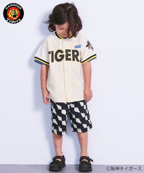 MARKEY'S（マーキーズ）の「【阪神タイガース】別注 半袖ベースボールシャツ（シャツ/ブラウス・キッズ・ホワイト系4/ホワイト系6/ホワイト系7/ホワイト系8/ホワイト系1/ホワイト系2/ホワイト系5/ホワイト系3・S/M/L）」の15枚目の写真