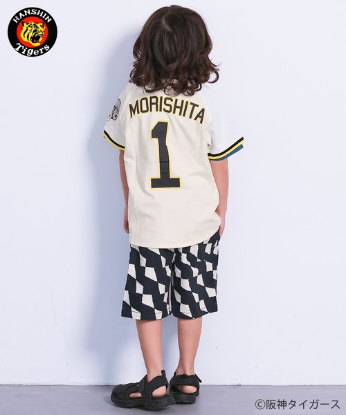 MARKEY'S（マーキーズ）の「【阪神タイガース】別注 半袖ベースボールシャツ（シャツ/ブラウス・キッズ・ホワイト系4/ホワイト系6/ホワイト系7/ホワイト系8/ホワイト系1/ホワイト系2/ホワイト系5/ホワイト系3・S/M/L）」の18枚目の写真