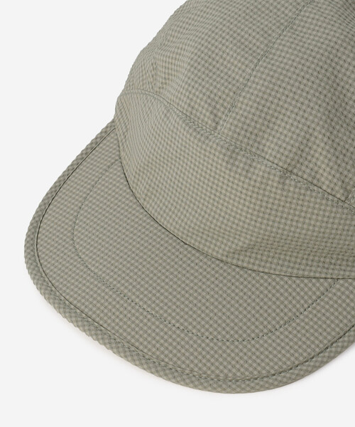 ORCIVAL（オーシバル）の「ORCIVAL | サッカーギンガム ジェットキャップ UNISEX（キャップ・レディース・ブラック系その他/グレー系その他/オリーブ・F）」の8枚目の写真