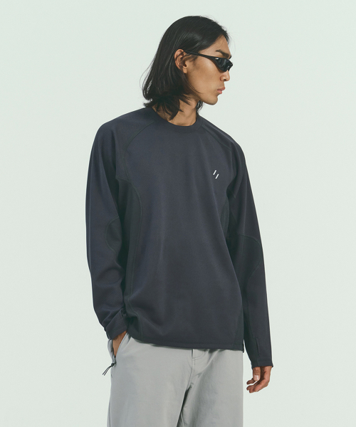 TRAILFLEX LONG SLEEVES T-SHIRT_CHARCOAL