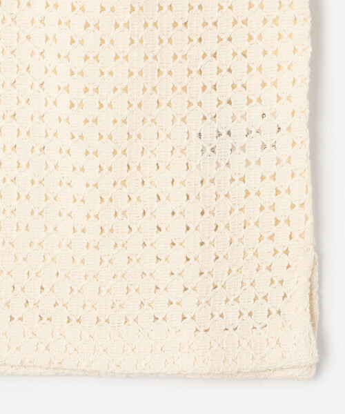 Bshop（ビショップ）の「INDIA INDUSTRY | ラティスレース シャツカーディガン WOMEN（シャツ/ブラウス・レディース・アイボリー/ブラック・1）」の7枚目の写真