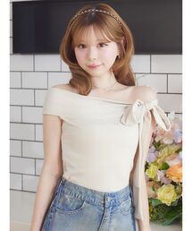 EATME | シングルリボンオフショルTOP(Tシャツ/カットソー)