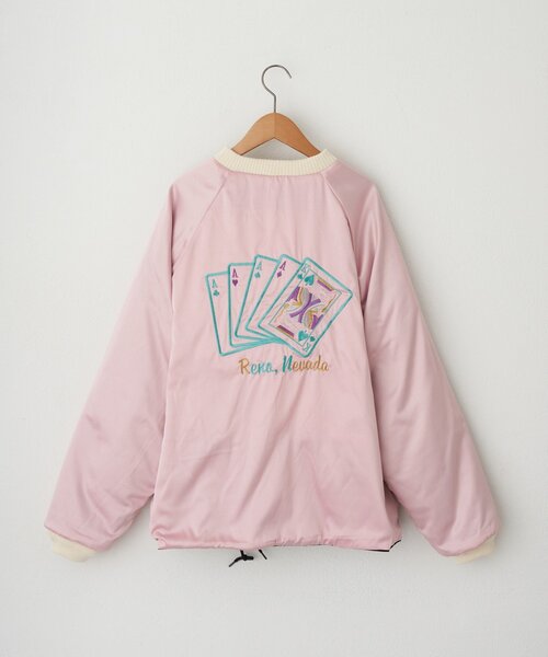 THRIFTY LOOK(スリフティールック)の「【THRIFTY LOOK/スリフティールック】SNAKE & SKULL SOUVENIR SHORT JACKET(ブルゾン・レディース・バーガンディー/ブラック・MEDIUM/LARGE)」の9枚目の写真