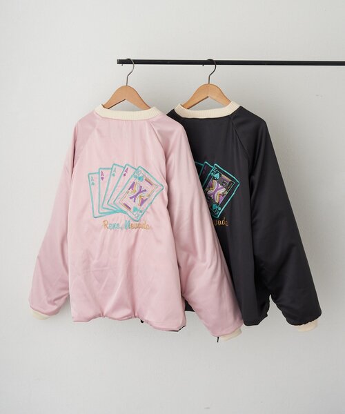 THRIFTY LOOK(スリフティールック)の「【THRIFTY LOOK/スリフティールック】SNAKE & SKULL SOUVENIR SHORT JACKET(ブルゾン・レディース・バーガンディー/ブラック・MEDIUM/LARGE)」の12枚目の写真