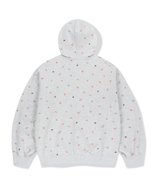 WKNDRS(ウィーキャンドース)の「FLORAL ZIP-UP HOODIE (L.GREY)(パーカー・レディース・その他・MEDIUM/LARGE/X-LARGE)」の2枚目の写真