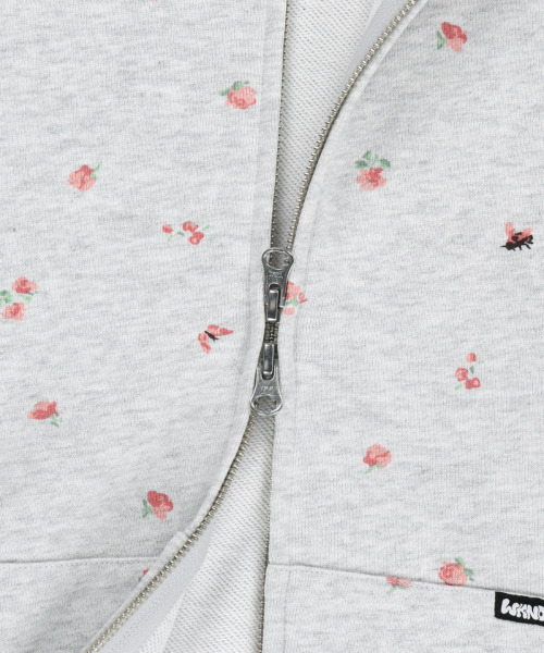WKNDRS(ウィーキャンドース)の「FLORAL ZIP-UP HOODIE (L.GREY)(パーカー・レディース・その他・MEDIUM/LARGE/X-LARGE)」の4枚目の写真