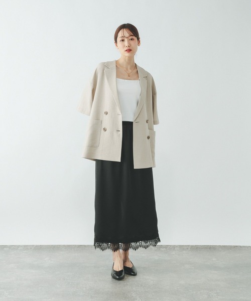 GLOBAL WORK（グローバルワーク）の「Fffit エフィット/カップ付きキャミストレートネック/625132（キャミソール・レディース・ダークブラウン/ブラック/オフホワイト・X-LARGE/LARGE/SMALL/MEDIUM）」の12枚目の写真