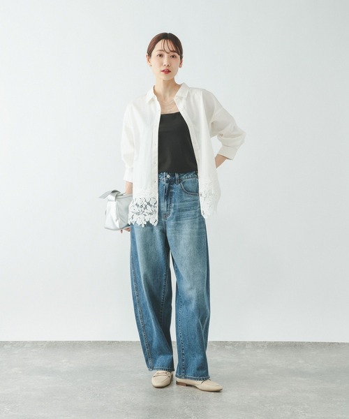 GLOBAL WORK（グローバルワーク）の「Fffit エフィット/カップ付きキャミストレートネック/625132（キャミソール・レディース・ダークブラウン/ブラック/オフホワイト・X-LARGE/LARGE/SMALL/MEDIUM）」の15枚目の写真