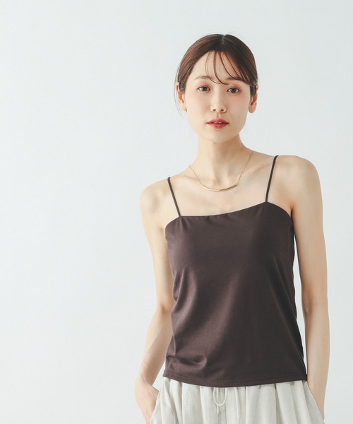 GLOBAL WORK（グローバルワーク）の「Fffit エフィット/カップ付きキャミストレートネック/625132（キャミソール・レディース・ダークブラウン/ブラック/オフホワイト・X-LARGE/LARGE/SMALL/MEDIUM）」の21枚目の写真