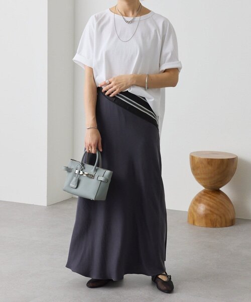 RIVE DROITE(リヴドロワ)の「【インフルエンサーYossshiiii企画】ヴィンテージ天竺ゴブソデTee(夏服)(Tシャツ/カットソー・レディース・ホワイト/カーキ/モカ/ブラック・FREE)」の13枚目の写真