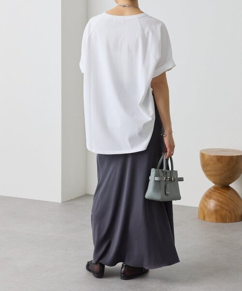 RIVE DROITE(リヴドロワ)の「【インフルエンサーYossshiiii企画】ヴィンテージ天竺ゴブソデTee(夏服)(Tシャツ/カットソー・レディース・ホワイト/カーキ/モカ/ブラック・FREE)」の15枚目の写真