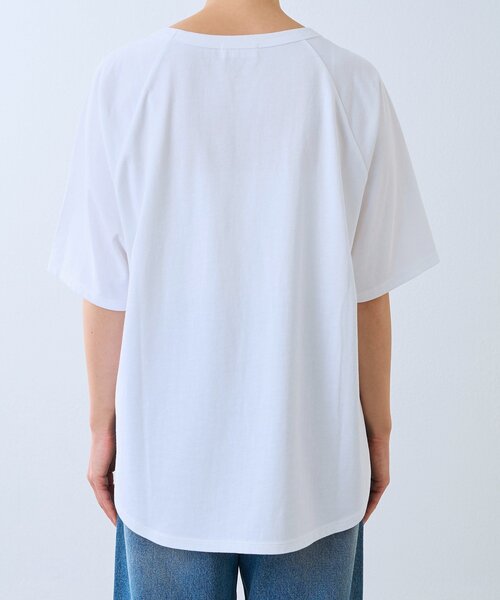 RIVE DROITE(リヴドロワ)の「【インフルエンサーYossshiiii企画】ヴィンテージ天竺ゴブソデTee(夏服)(Tシャツ/カットソー・レディース・ホワイト/カーキ/モカ/ブラック・FREE)」の22枚目の写真