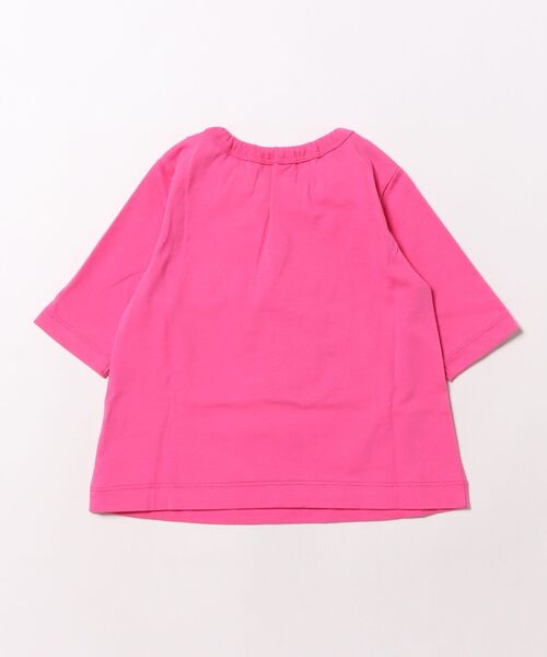 HAKKA BABY（ハッカベビー）の「[ベビー]プリント7分袖Tシャツ（Tシャツ/カットソー・キッズ・ホワイト/ピンク・80ｃｍ/90cm）」の3枚目の写真