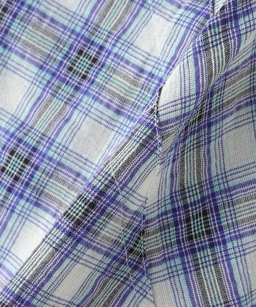 DAIRIKU（ダイリク）の「DAIRIKU / ダイリク "Cotton Check"W-PKT Dress L-S Sh（シャツ/ブラウス・メンズ・ブルー系その他・LARGE/MEDIUM/SMALL）」の3枚目の写真