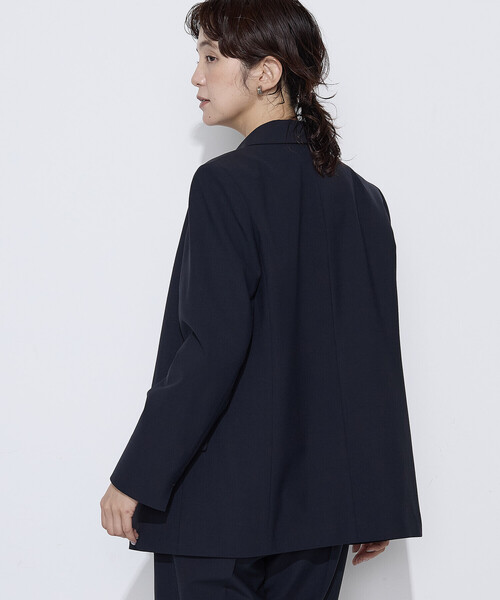 COMME CA(コムサ)の「【セットアップ対応】T/W2WAYストレッチ ジャケット(テーラードジャケット・レディース・ネイビー/ブラウン・7号/9号/11号)」の12枚目の写真