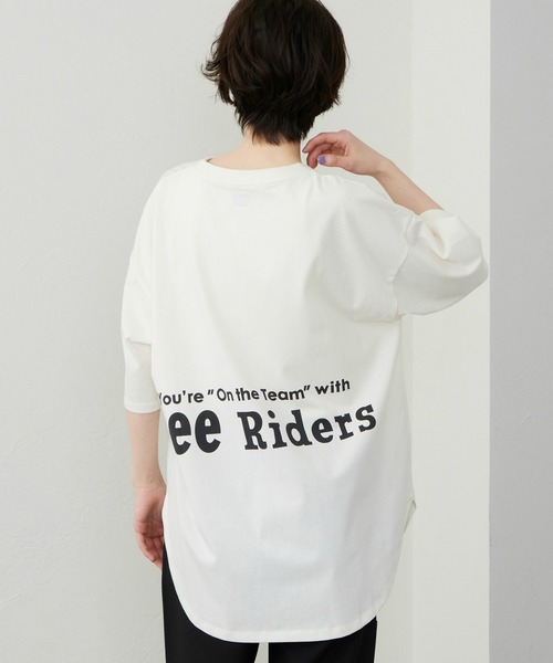 Lee(リー)の「Lee/リー ラウンドヘム ショートスリーブTシャツ(Tシャツ/カットソー・レディース・その他1/その他2/ホワイト/ブラック/その他/レッド・SMALL/MEDIUM)」の1枚目の写真