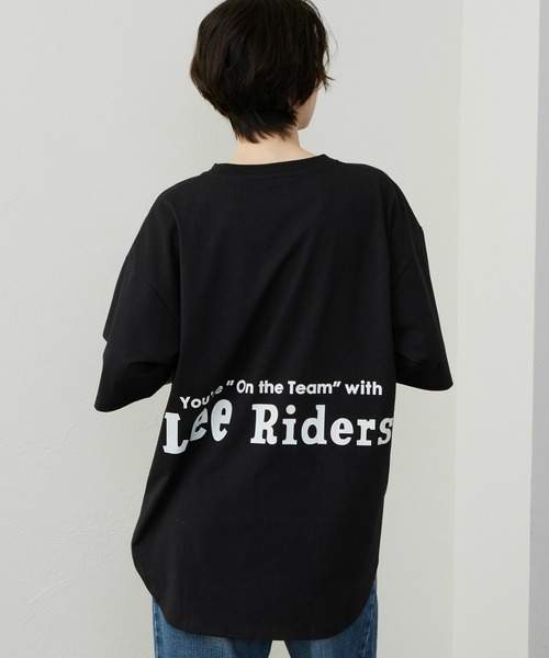 Lee(リー)の「Lee/リー ラウンドヘム ショートスリーブTシャツ(Tシャツ/カットソー・レディース・その他1/その他2/ホワイト/ブラック/その他/レッド・SMALL/MEDIUM)」の4枚目の写真