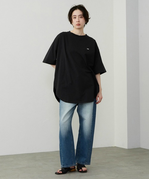Lee(リー)の「Lee/リー ラウンドヘム ショートスリーブTシャツ(Tシャツ/カットソー・レディース・その他1/その他2/ホワイト/ブラック/その他/レッド・SMALL/MEDIUM)」の19枚目の写真