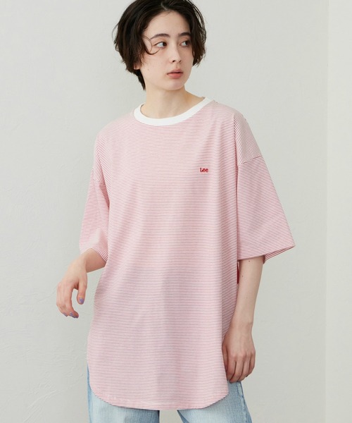 Lee(リー)の「Lee/リー ラウンドヘム ショートスリーブTシャツ(Tシャツ/カットソー・レディース・その他1/その他2/ホワイト/ブラック/その他/レッド・SMALL/MEDIUM)」の10枚目の写真