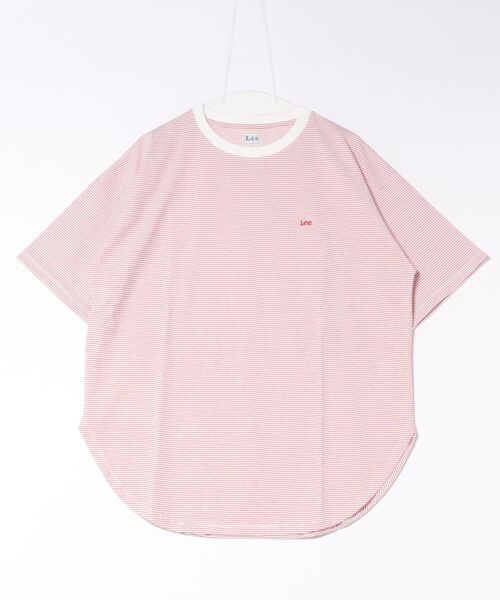 Lee(リー)の「Lee/リー ラウンドヘム ショートスリーブTシャツ(Tシャツ/カットソー・レディース・その他1/その他2/ホワイト/ブラック/その他/レッド・SMALL/MEDIUM)」の18枚目の写真
