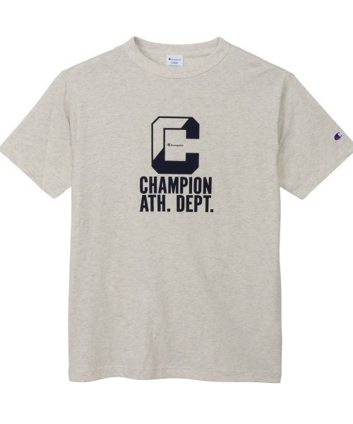 Champion(チャンピオン)の「チャンピオン SHORT SLEEVE T-SHIRT(Tシャツ/カットソー・メンズ・アイボリー/ブラック/グレー・M/L/LL)」の1枚目の写真
