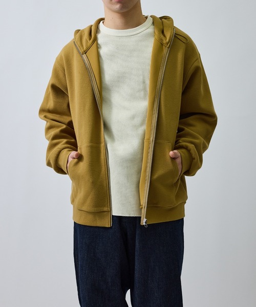 le cercle ADAM ET ROPE'(ルセルクルアダムエロペ)の「スポンディッシュカノコジップパーカー(パーカー・メンズ・ベージュ系その他/ブラック・M/LL/L)」の6枚目の写真
