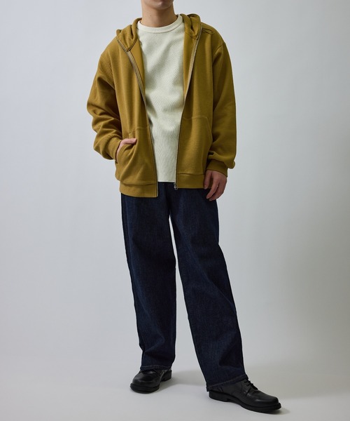 le cercle ADAM ET ROPE'(ルセルクルアダムエロペ)の「スポンディッシュカノコジップパーカー(パーカー・メンズ・ベージュ系その他/ブラック・M/LL/L)」の17枚目の写真