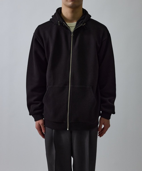 le cercle ADAM ET ROPE'(ルセルクルアダムエロペ)の「スポンディッシュカノコジップパーカー(パーカー・メンズ・ベージュ系その他/ブラック・M/LL/L)」の8枚目の写真