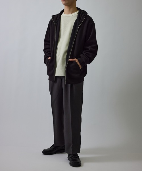 le cercle ADAM ET ROPE'(ルセルクルアダムエロペ)の「スポンディッシュカノコジップパーカー(パーカー・メンズ・ベージュ系その他/ブラック・M/LL/L)」の15枚目の写真