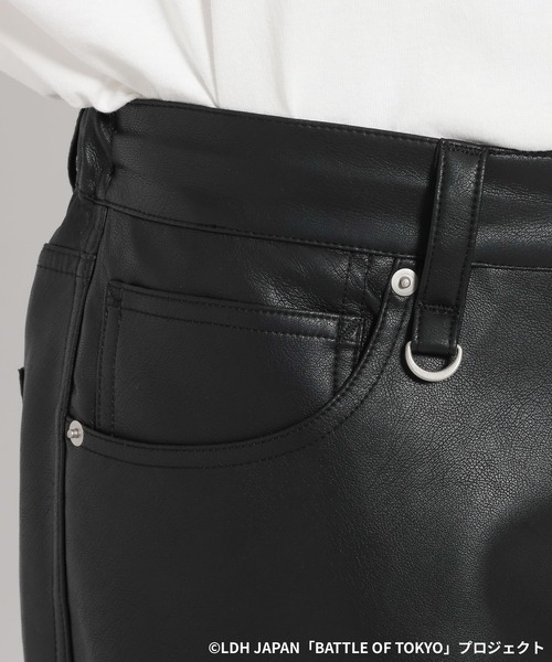 RAGEBLUE(レイジブルー)の「【BATTLE OF TOKYO】ROWDY SHOGUN / コラボレザーセットアップ(シャツ/ブラウス・レディース・ブラック・FREE)」の2枚目の写真