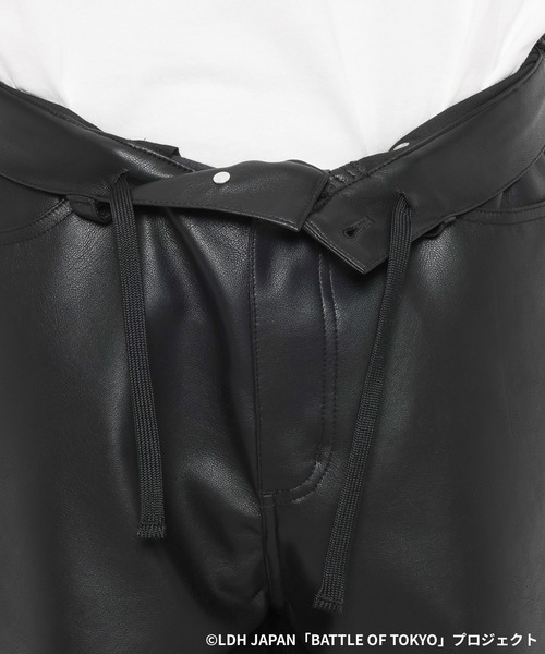 RAGEBLUE(レイジブルー)の「【BATTLE OF TOKYO】ROWDY SHOGUN / コラボレザーセットアップ(シャツ/ブラウス・レディース・ブラック・FREE)」の5枚目の写真