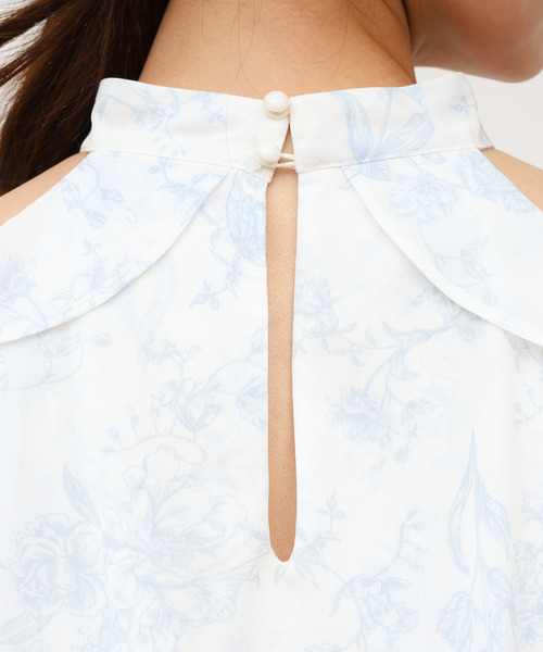 ROYAL PARTY（ロイヤルパーティー）の「【ONLINE限定カラーあり】リボン付コールドショルダーブラウスセットアップ（シャツ/ブラウス・レディース・その他/ブラック/オフホワイト/ピンク・FREE）」の21枚目の写真