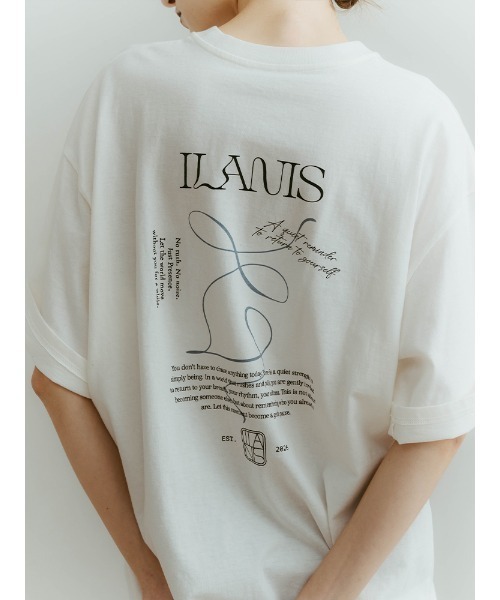 ILANIS(イラニス)の「ILANIS Graphic Tee(Tシャツ/カットソー・レディース・オフホワイト/ベージュ・FREE/S)」の15枚目の写真