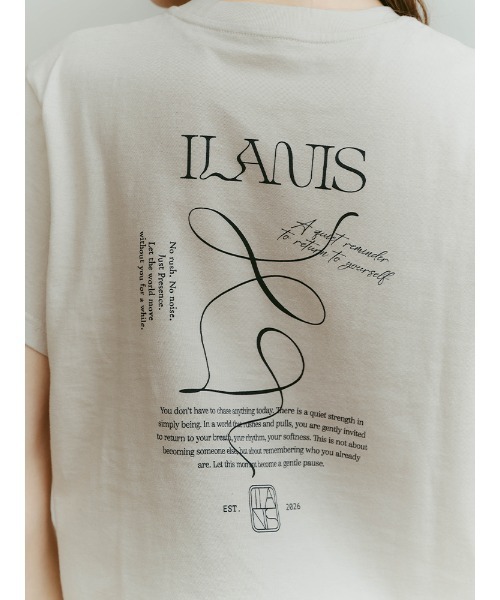 ILANIS(イラニス)の「ILANIS Graphic Tee(Tシャツ/カットソー・レディース・オフホワイト/ベージュ・FREE/S)」の3枚目の写真