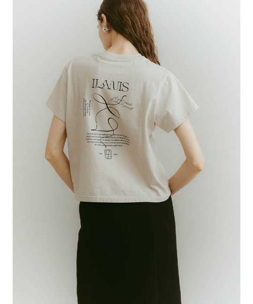 ILANIS(イラニス)の「ILANIS Graphic Tee(Tシャツ/カットソー・レディース・オフホワイト/ベージュ・FREE/S)」の7枚目の写真