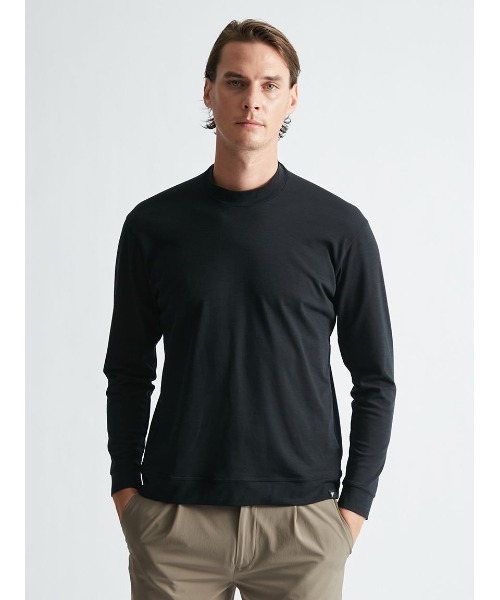 MIZUNO(ミズノ )の「【Mizuno | AOURE】DYNAMOTION FIT MOCK NECK TEE LS(Tシャツ/カットソー・メンズ・ブラック/グレー・SMALL/MEDIUM/LARGE/X-LARGE)」の18枚目の写真