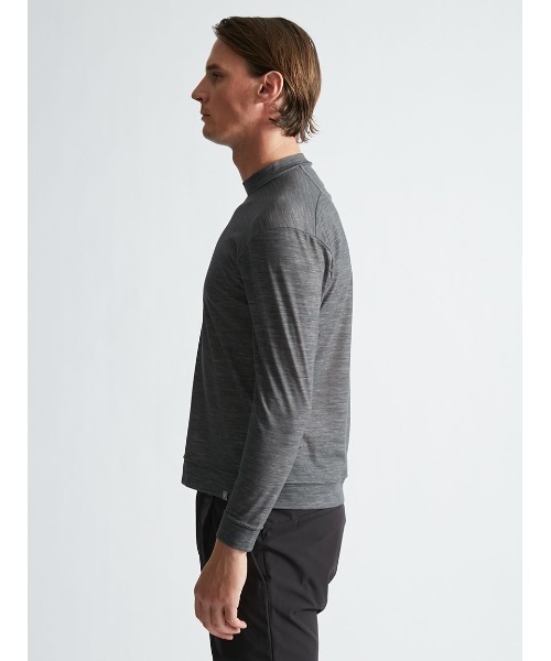 MIZUNO(ミズノ )の「【Mizuno | AOURE】DYNAMOTION FIT MOCK NECK TEE LS(Tシャツ/カットソー・メンズ・ブラック/グレー・SMALL/MEDIUM/LARGE/X-LARGE)」の22枚目の写真