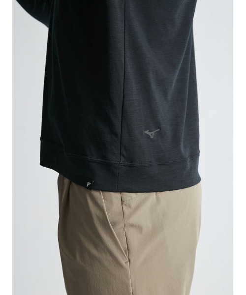 MIZUNO(ミズノ )の「【Mizuno | AOURE】DYNAMOTION FIT MOCK NECK TEE LS(Tシャツ/カットソー・メンズ・ブラック/グレー・SMALL/MEDIUM/LARGE/X-LARGE)」の11枚目の写真