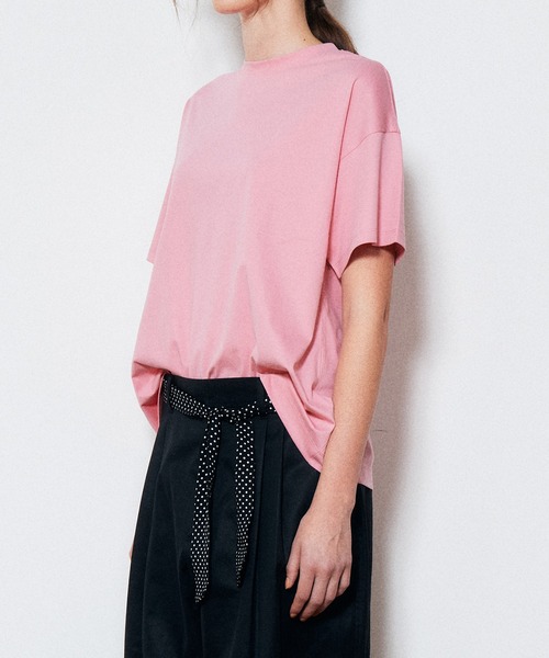 LE CIEL BLEU(ルシェルブルー)の「"LE"ボーイフレンドTシャツ / "LE" Boyfriend T-Shirt(Tシャツ/カットソー・レディース・ベージュ/ピンク/オフホワイト/チャコールグレー/ネイビー/ブラック・36)」の20枚目の写真