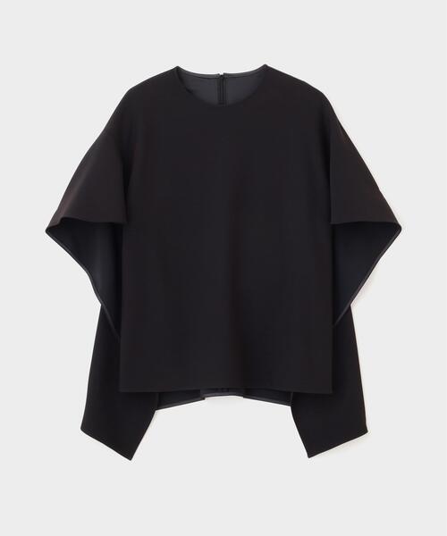 LE PHIL（ルフィル）の「◆2WAYツイル半袖ブラウス（シャツ/ブラウス・レディース・ブラック/パープル/ホワイト・F）」の2枚目の写真