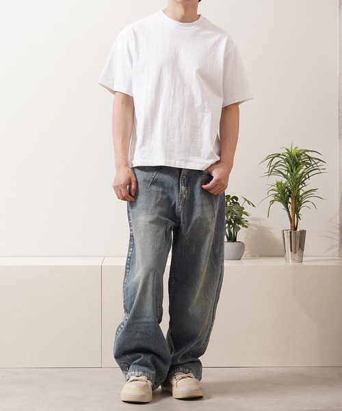 N.W.T(エヌダブルティー)の「【N.W.T】8.5oz クロップド コンパクトTシャツ / 8.5 oz Cropped Compact T-Shirt / 短丈 無地 Tシャツ ユニセックス(Tシャツ/カットソー・メンズ・ブラック/ホワイト・XL/L/M/S)」の6枚目の写真