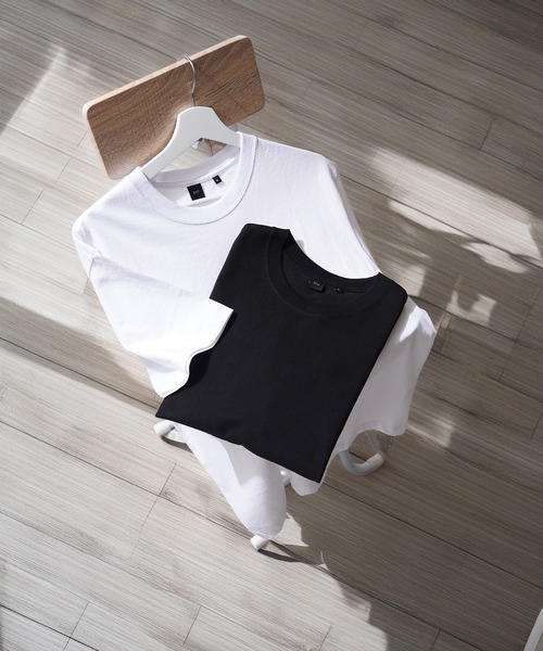 N.W.T(エヌダブルティー)の「【N.W.T】8.5oz クロップド コンパクトTシャツ / 8.5 oz Cropped Compact T-Shirt / 短丈 無地 Tシャツ ユニセックス(Tシャツ/カットソー・メンズ・ブラック/ホワイト・XL/L/M/S)」の3枚目の写真