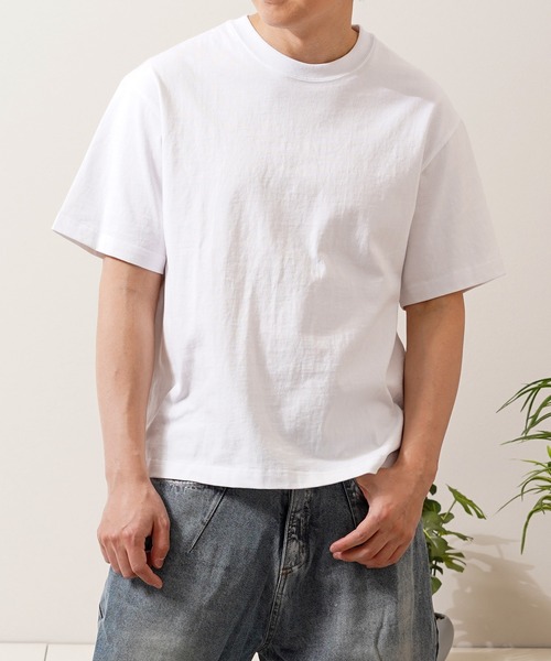 N.W.T(エヌダブルティー)の「【N.W.T】8.5oz クロップド コンパクトTシャツ / 8.5 oz Cropped Compact T-Shirt / 短丈 無地 Tシャツ ユニセックス(Tシャツ/カットソー・メンズ・ブラック/ホワイト・XL/L/M/S)」の5枚目の写真