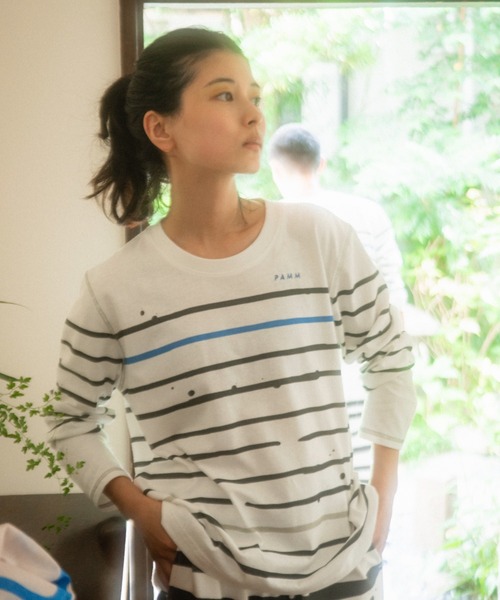 PAMM（パム）の「フレットボーダーT（Tシャツ/カットソー・レディース・ブラック/グリーン・2/3）」の9枚目の写真